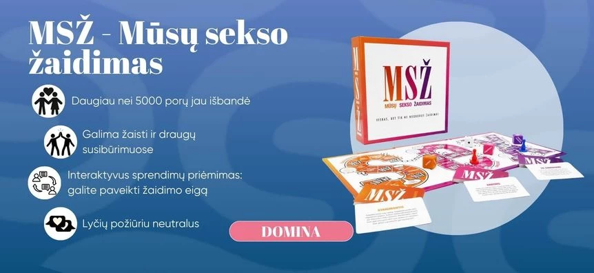MSŽ - Mūsų sekso žaidimas suaugusiųjų žaidimas | Desirel Sex shop Lietuva