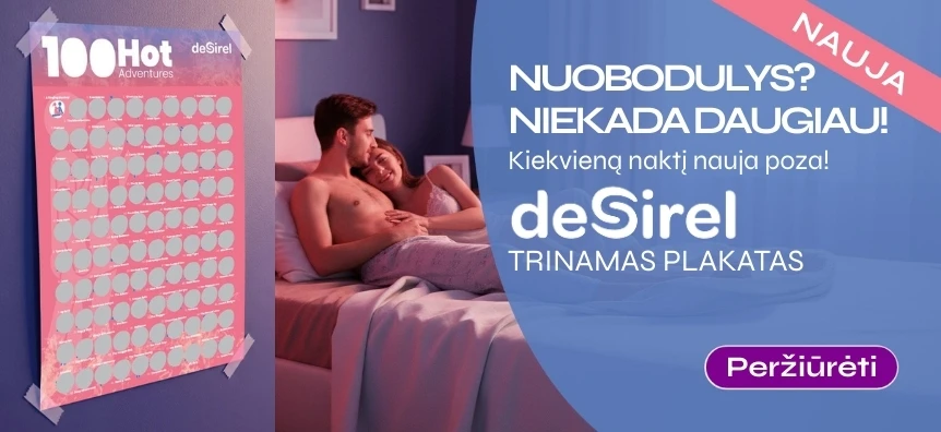 Desirel - 100 sekso pozų nutrinamas plakatas stalo žaidimas | Sex Shop Lietuva Desirel.lt 