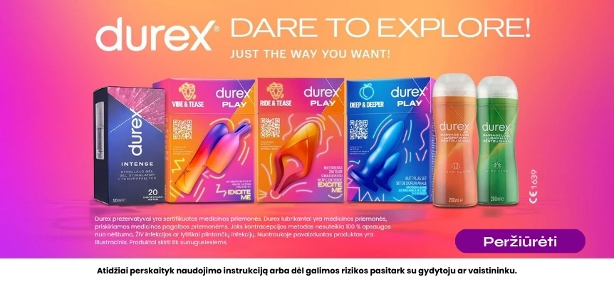Gegužė – masturbacijos mėnuo, atrask Durex produktus | Sex Shop Lietuva Desirel.lt