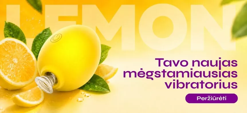 Engily Ross Lemon - citrinos bangų formos klitorio stimuliatorius | Sex Shop Lietuva Desirel.lt 