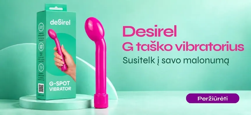Naujas lenktas Desirel G taško vibratorius tikslingam malonumui | Sex Shop Lietuva Desirel.lt