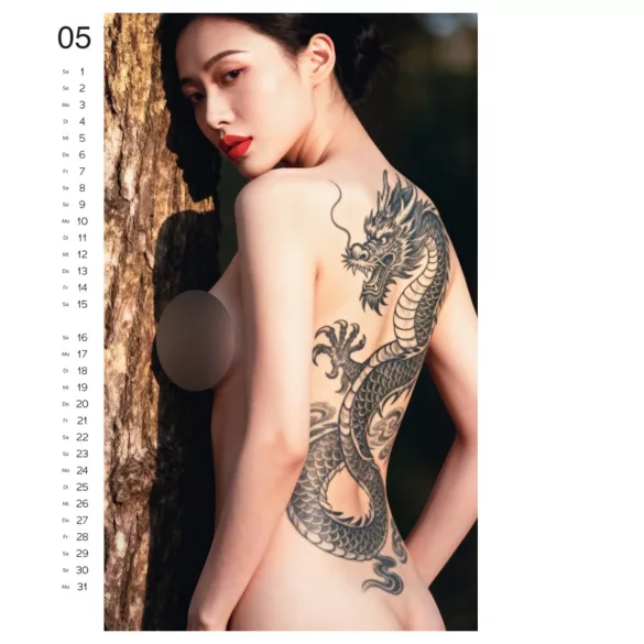 Tattoo Girls 2027 - erotinis sieninis kalendorius (1 vnt.)