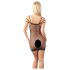 NO:XQSE - Seksuali tinklinė mini suknelė - juoda (S-L)