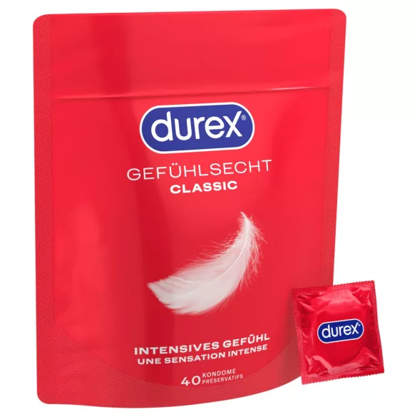Durex - itin plonos prezervatyvai (40 vnt.)
