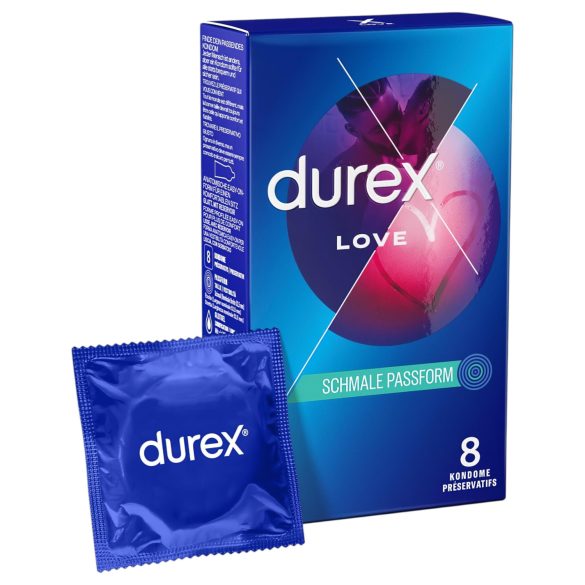 Durex Love - Slimfit prezervatyvai (8 vnt.)