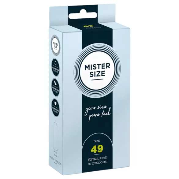 Mister Size - prezervatyvai - ploni - 49 mm - 10 vnt