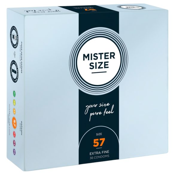 Mister Size - plonas prezervatyvas - 57 mm - 36 vnt