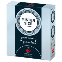 Mister Size - plonas prezervatyvas - 60 mm - 3 vnt