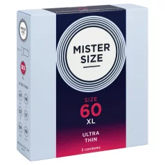 Mister Size - plonas prezervatyvas - 60 mm - 3 vnt