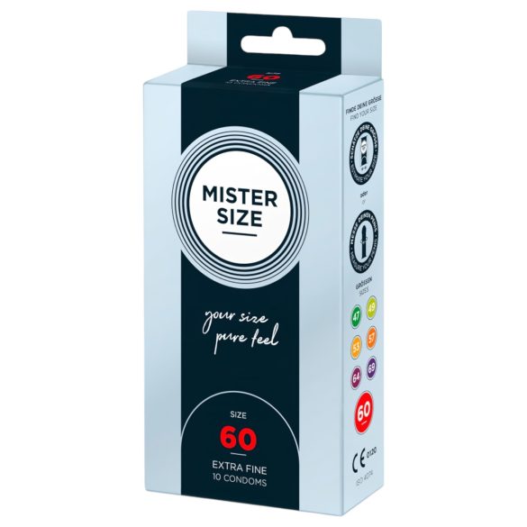 Mister Size - prezervatyvai - ploni - 60 mm - 10 vnt