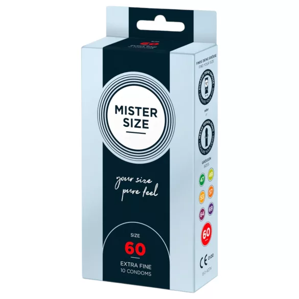 Mister Size - prezervatyvai - ploni - 60 mm - 10 vnt