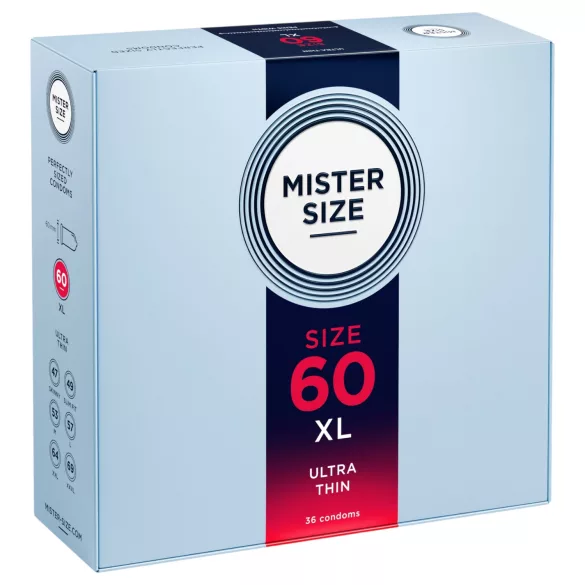 Mister Size - prezervatyvai ploni - 60 mm - 36 vnt