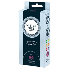 Mister Size - ploni prezervatyvai - 64 mm - 10 vnt