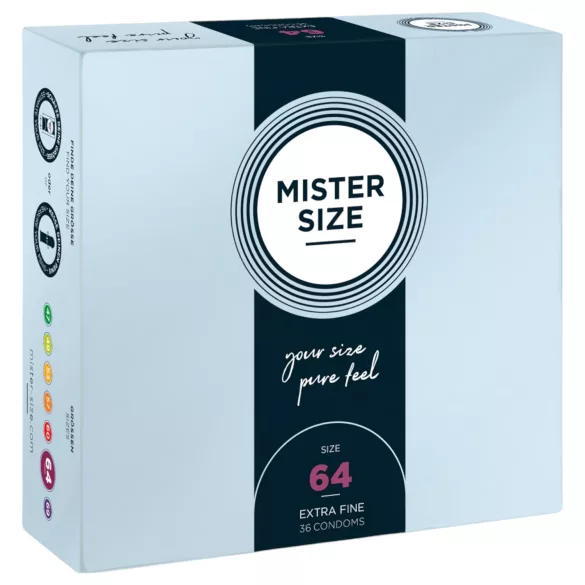 Mister Size - ploni prezervatyvai - 64 mm - 36 vnt