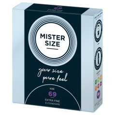 Mister Size - plonas prezervatyvas - 69mm - 3 vnt
