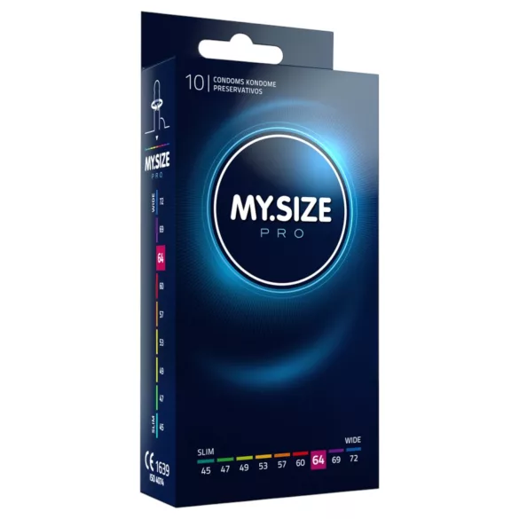 My.Size Pro - pritaikytas prezervatyvas 64 mm (10 vnt.)