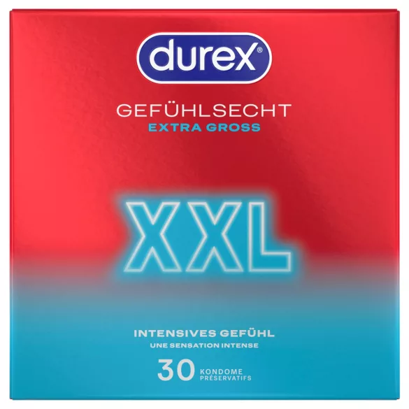 Durex - XXL prezervatyvai (30 vnt.)
