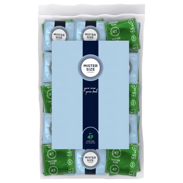 Mister Size - plonas prezervatyvas - 47 mm - 100 vnt