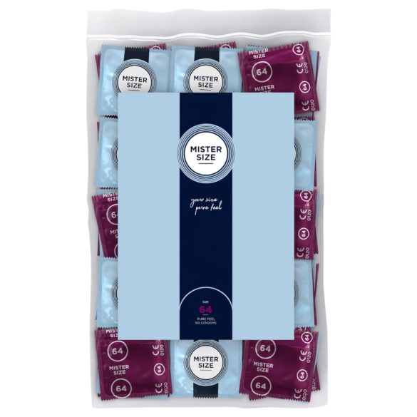 Mister Size - prezervatyvai ploni - 64mm - 100 vnt