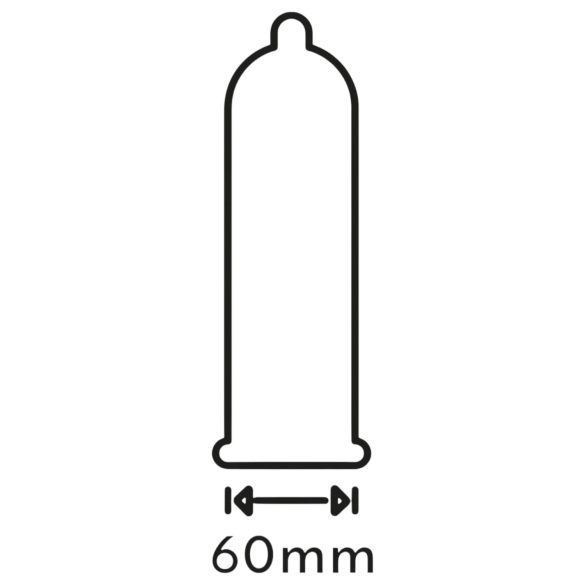 Secura Baklažanas - didelis prezervatyvas - 60mm - 12 vnt