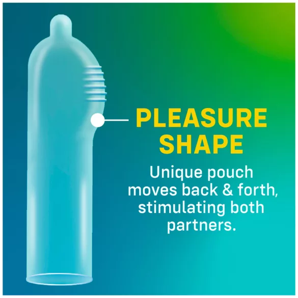 ONE Pleasure Plus - prezervatyvai su vidinėmis briaunomis - 12 vnt