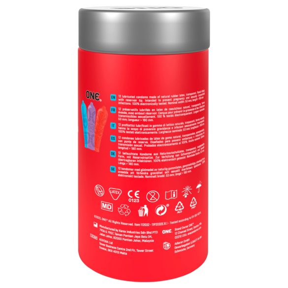ONE Tattoo Touch - prezervatyvai su tatuiruotės raštais - 12 vnt