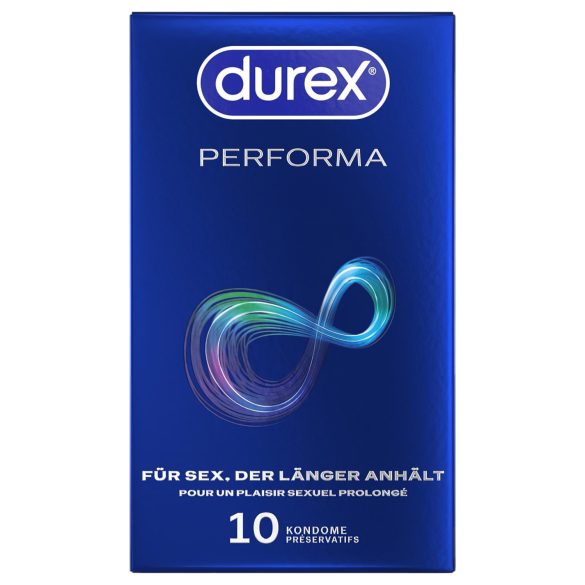 Durex Performa - prezervatyvai vyrams - ilgiau trunkančiam seksui - 10 vnt