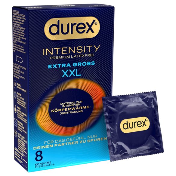 Durex Intensity XXL - latekso neturintys prezervatyvai (8 vnt.)
