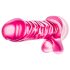 B Yours – Dildo su sėklidėmis, 20 cm (rožinis)