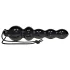 You2Toys Black Jack - analinis karoliukų dildo - juodas