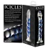 Icicles No. 5 - stiklinis dildo - spiralės forma - skaidrus mėlynas