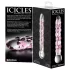 Icicles No. 7 - stiklinis analinis dildo su burbuliukais