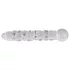 Icicles No. 7 - stiklinis analinis dildo su burbuliukais