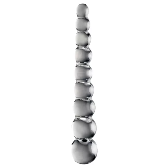 Icicles No. 2 - stiklinis dildo su burbuliukais - permatomas