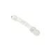Fifty Shades of Grey - stiklinis dildo - banguotas - skaidrus