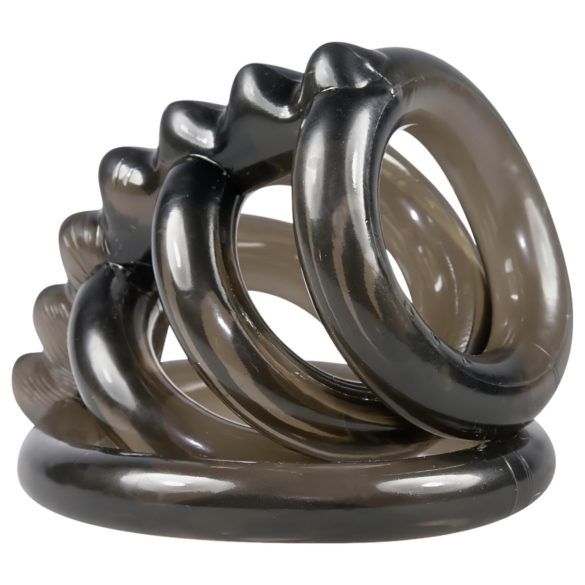 Bad Kitty - penio žiedas su spygliais - keturgubas