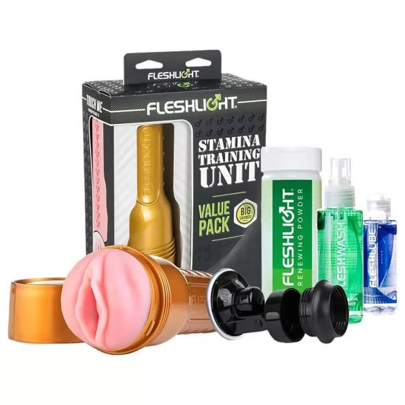 Fleshlight - masturbatorius rinkinys - Stamina Training Unit - 5 dalių