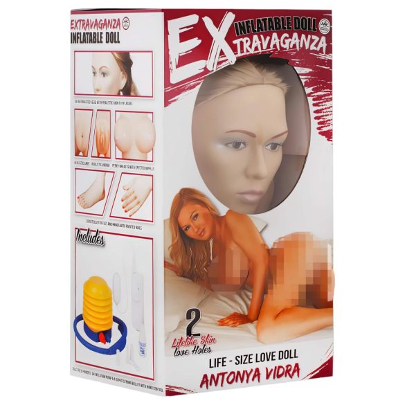 Antonya Vidra - pripučiama moteris - pusiau pakeltos kojos