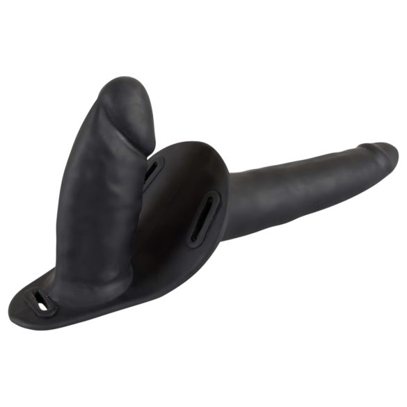 You2Toys - prisegamas silikoninis dildo rinkinys - juodas