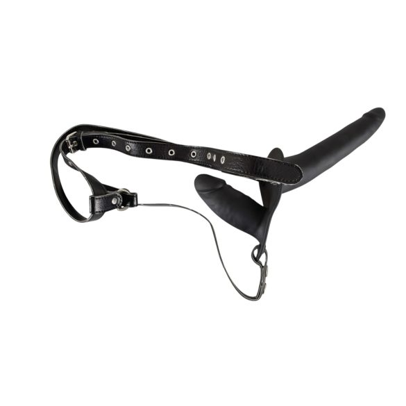 You2Toys - prisegamas silikoninis dildo rinkinys - juodas