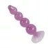 You2Toys - analinis kaištis su rutuliukais - siurbtuko pagrindas - violetinis