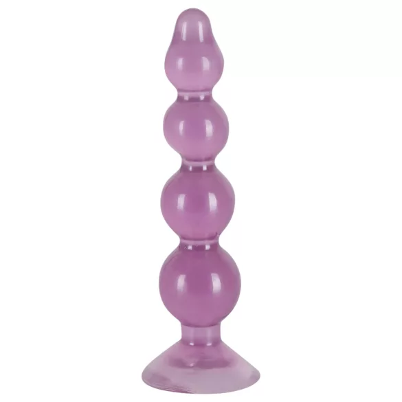 You2Toys - analinis kaištis su rutuliukais - siurbtuko pagrindas - violetinis