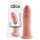 King Cock 9 - itin tikroviškas falo imitatorius su siurbtuku (23cm) - natūrali spalva
