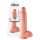 King Cock 10 didelis dildo su sėklidėmis (25 cm) - natūralus