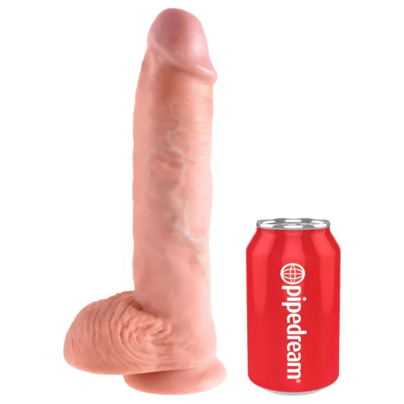 King Cock - didelis dildas su sėklidėmis - 25 cm - kūno spalvos