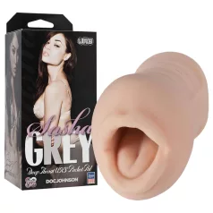 Sasha Grey - burnos masturbatorius - realistiška tekstūra