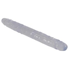 Kristalas - dvigubas dildo - stiklas - 34 cm