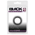 Black Velvets - penio žiedas storomis sienelėmis 2,6 cm - juodas
