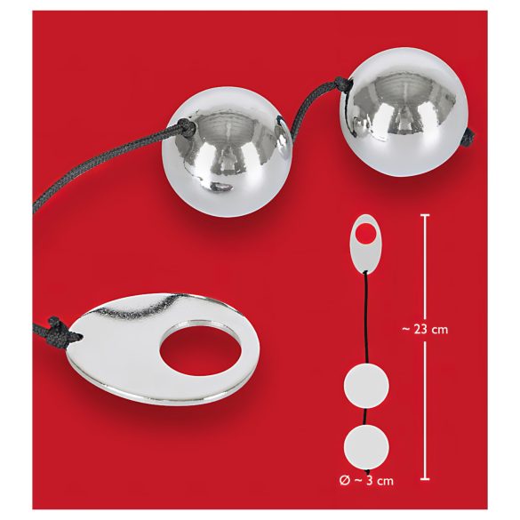 Bad Kitty - vaginaliniai kamuoliukai - sidabriniai