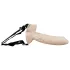 You2Toys - prisegamas dirželis dildo - natūralios spalvos
